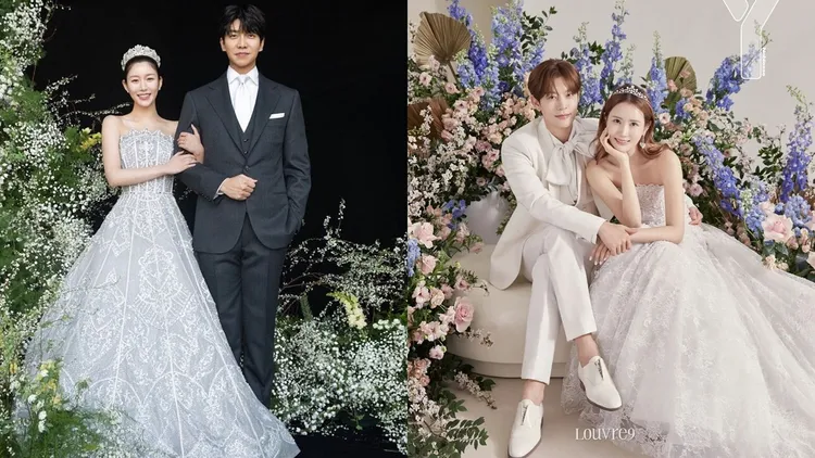 李昇基（左圖右）娶李多寅不被看好，反觀SE7EN（右圖右）與李多海結婚，備受祝福。翻攝HUMAN MADE、Y Magazine