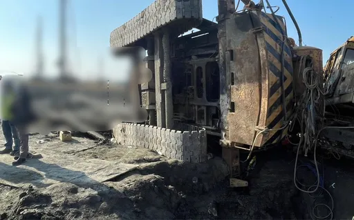 軍區工地工安意外！工人被吊車壓住　無生命跡象搶救中