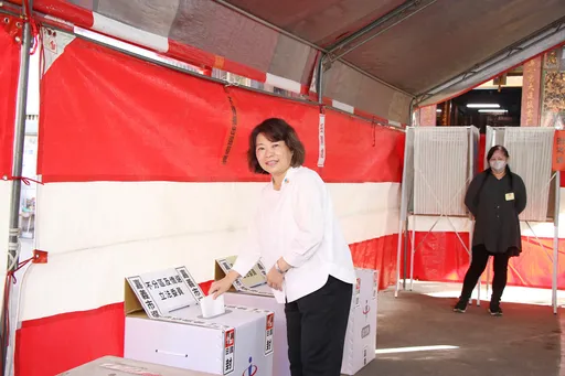 黃敏惠去投票!籲民眾踴躍出門 把握神聖一票、接受民主結果