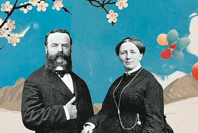 Bally創辦人Carl Bally（左）與愛妻Cecyle（右）。品牌提供