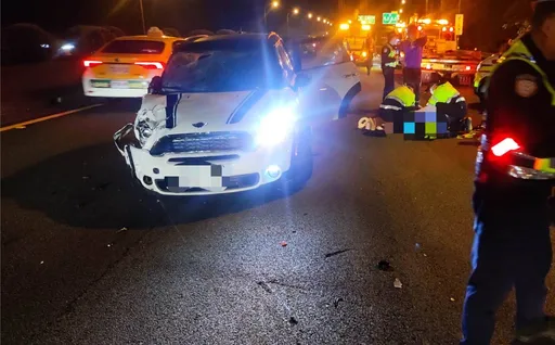 國3香山段5車連環撞 台積電副理下車好心做這事!卻遇二次事故亡