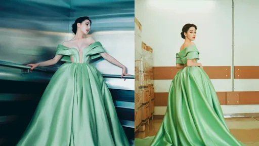 這位在逃公主太性感! 迪麗熱巴新年首套高訂上身炸出雪乳