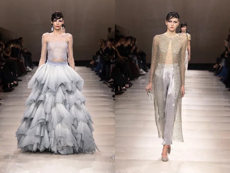 GIORGIO ARMANI 2024春夏高訂秀。品牌提供