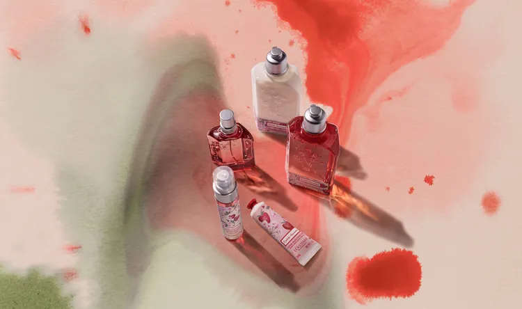 歐舒丹推出草莓櫻花限量香氛系列。品牌提供