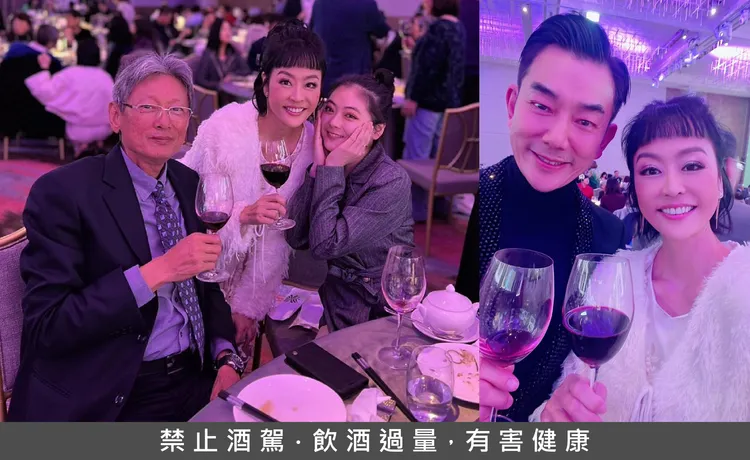 唐玲集郵郭泰源（左圖左）父女、任賢齊（右圖左）。翻攝唐玲臉書