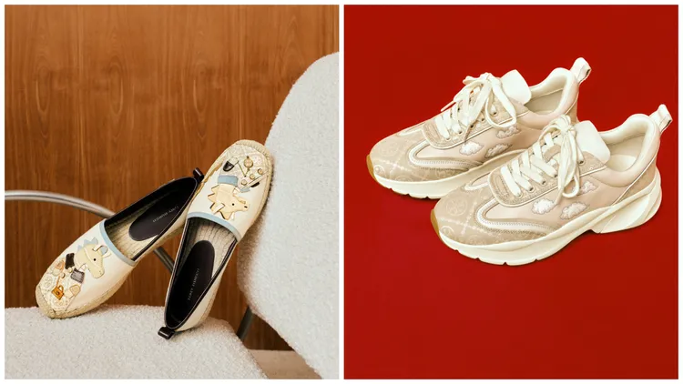 龍年膠囊系列漁夫鞋（左）1萬2900元、Good Luck運動鞋（右）1萬3900元。品牌提供