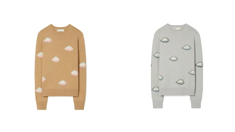 龍年膠囊系列羊絨圓領衫，各2萬9900元。品牌提供