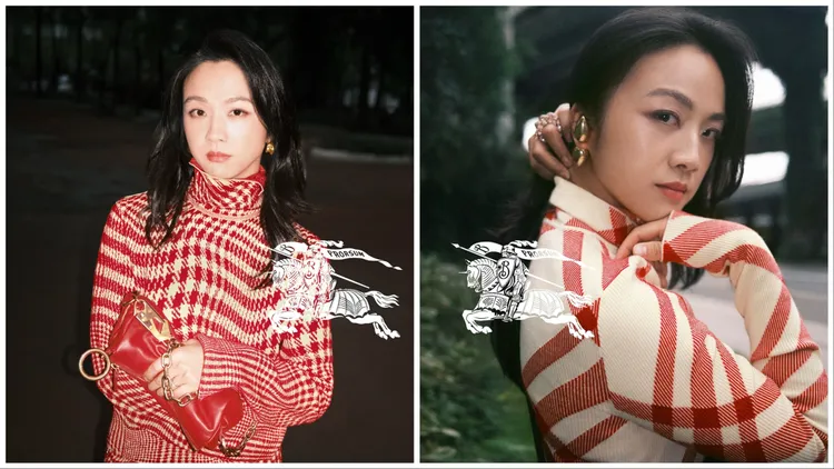 湯唯以「懟臉拍」的方式秀出絕美側顏。品牌提供