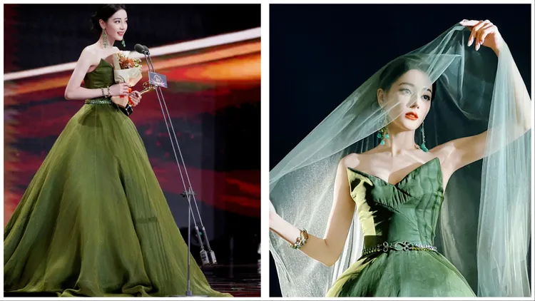 迪麗熱巴再度換上「綠野仙蹤」的公主造型。翻攝迪麗熱巴工作室微博