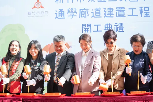 串聯校園與社區打造城市綠廊道 竹市三民國小通學廊道翻新開工