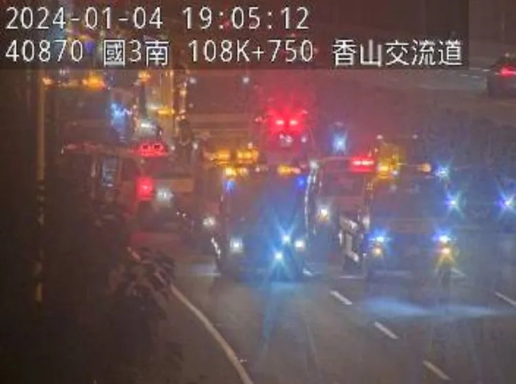 後方車輛嚴重回堵。翻攝高公局網站