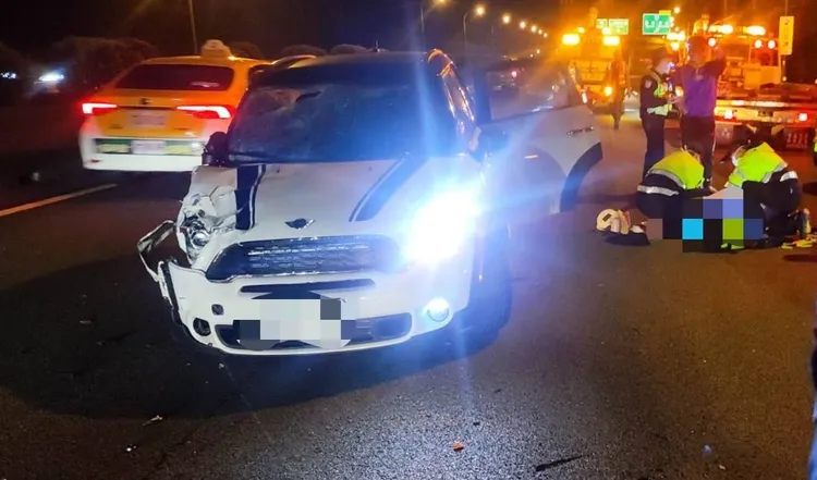 現場救護。新竹市消防局提供