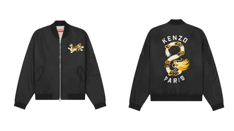 CNY限定金縷龍繡黑色飛行員外套，3萬8800元。品牌提供