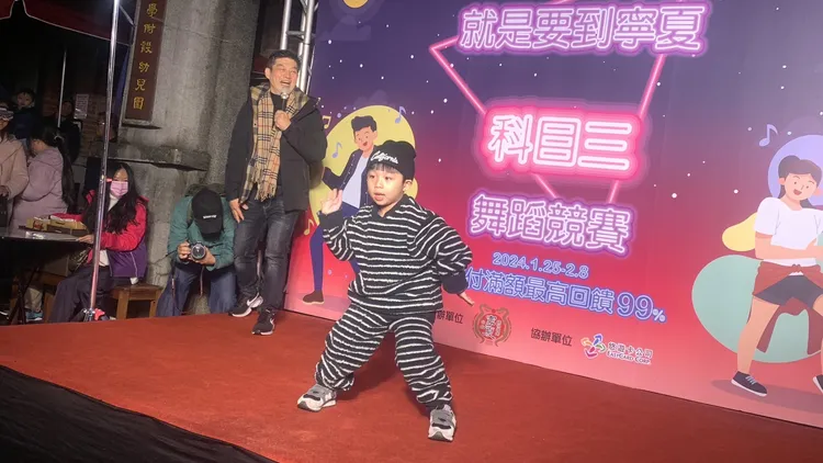 參賽者中年齡最小的是僅4歲的陳小弟弟。江孟謙攝