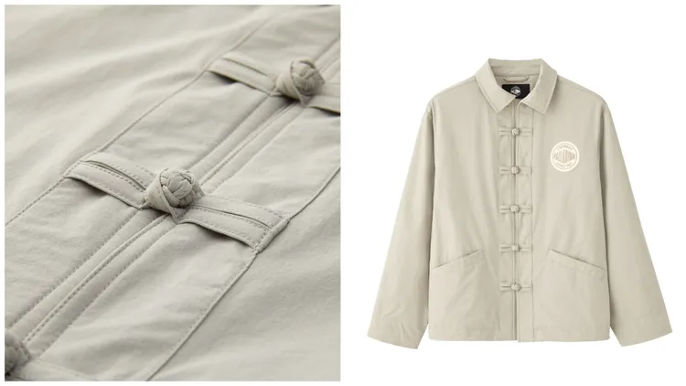 燧石灰中國結刺繡外套，3990元。品牌提供