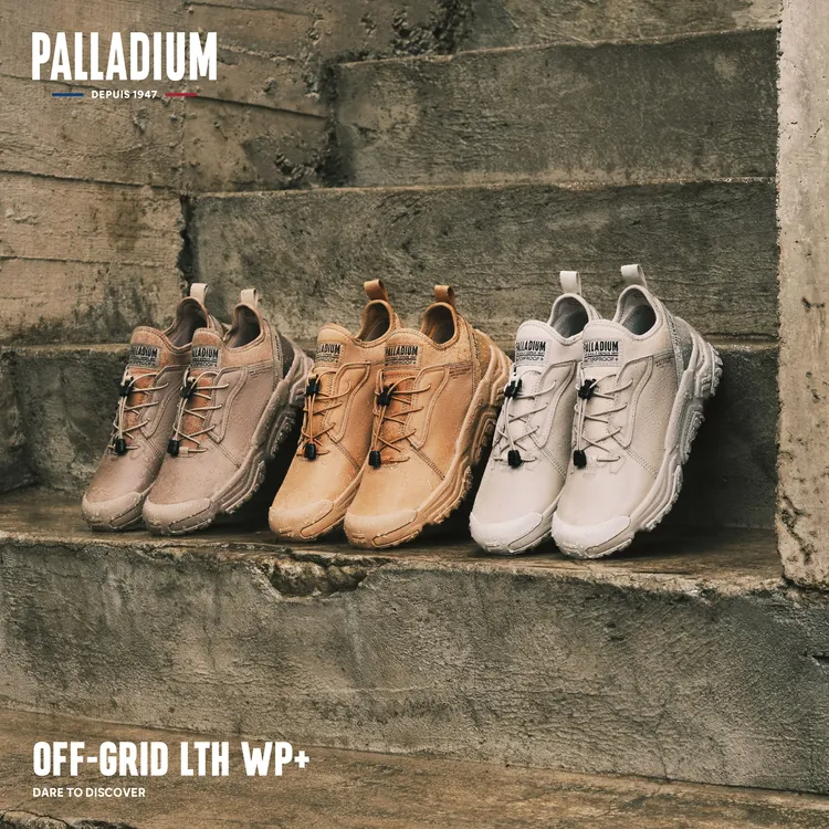 橘標防水輪胎潮鞋推出全新OFF-GRID LO LTH防水牛巴戈款式。品牌提供