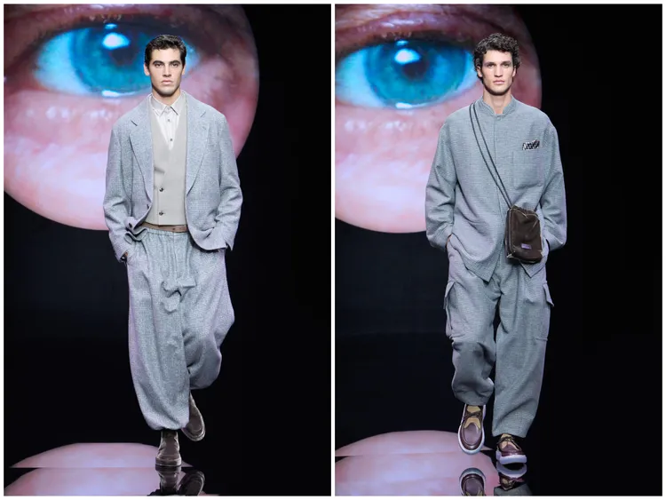 GIORGIO ARMANI 2024秋冬男裝秀。品牌提供