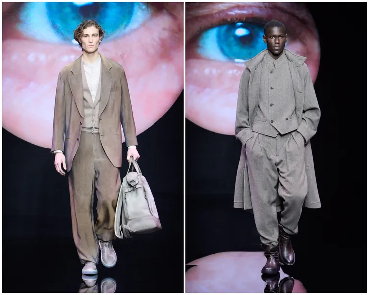 GIORGIO ARMANI 2024秋冬男裝秀。品牌提供