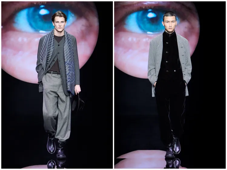 GIORGIO ARMANI 2024秋冬男裝秀。品牌提供