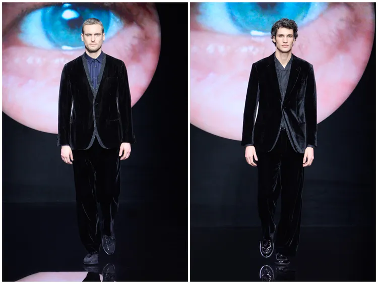 GIORGIO ARMANI 2024秋冬男裝秀。品牌提供