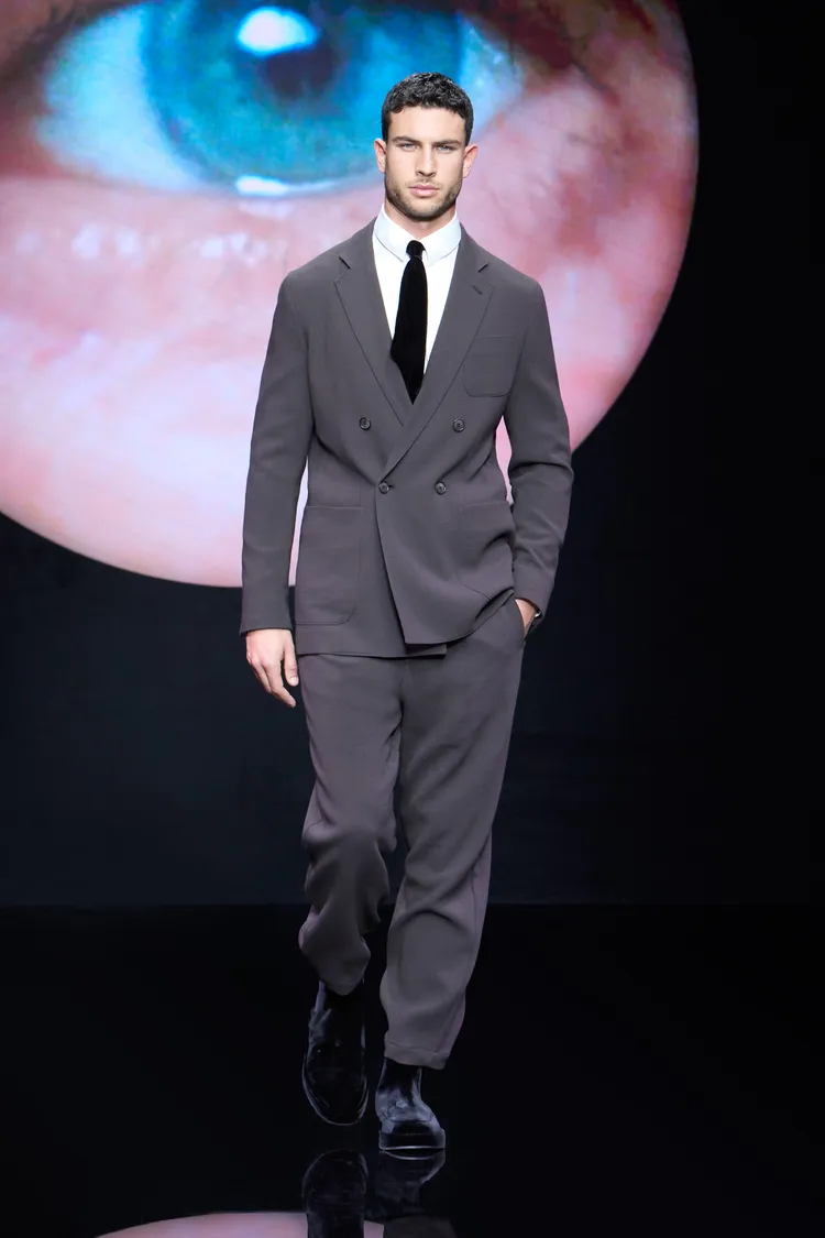 GIORGIO ARMANI 2024秋冬男裝秀。品牌提供