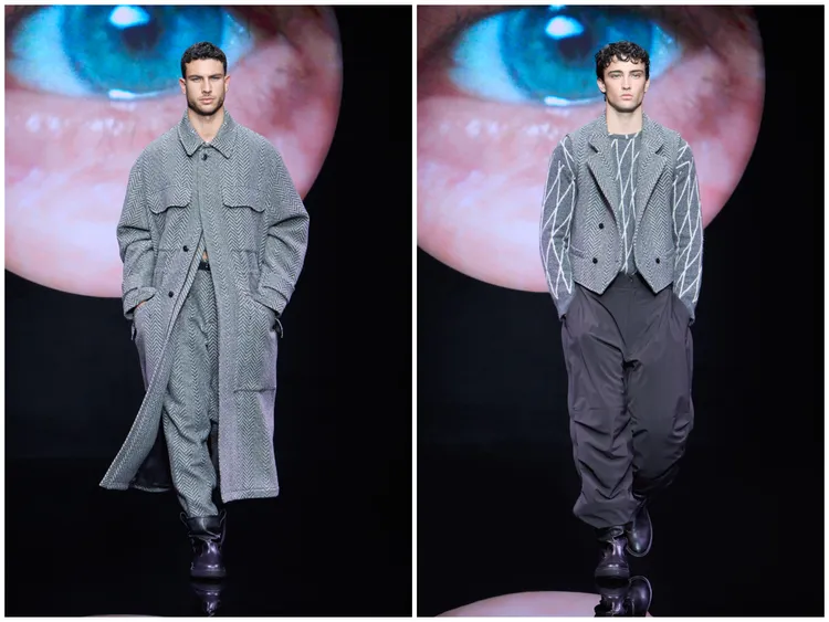 GIORGIO ARMANI 2024秋冬男裝秀。品牌提供