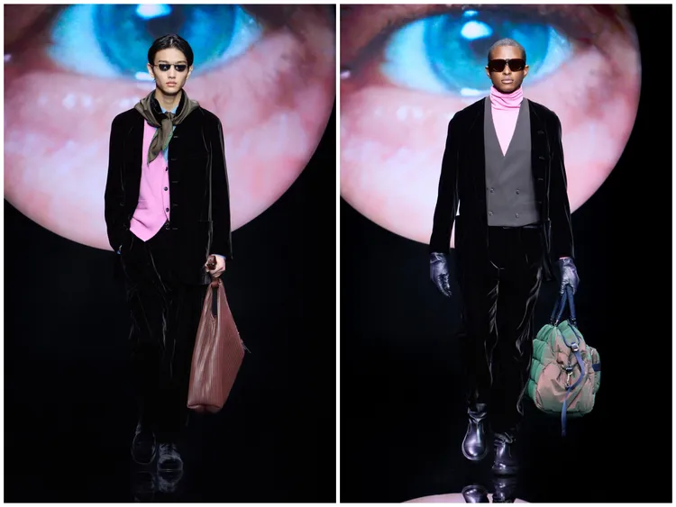 GIORGIO ARMANI 2024秋冬男裝秀。品牌提供