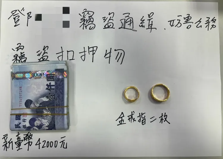 警方查扣證物。翻攝畫面