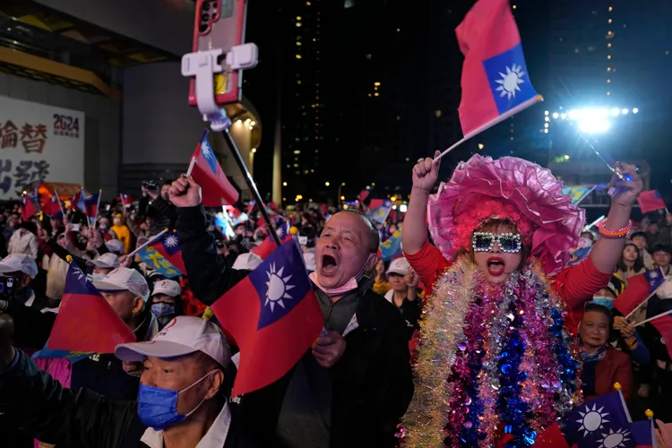 國民黨支持者。美聯社