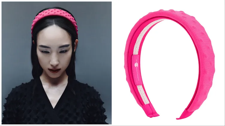 CHARLES & KEITH x  Chet Lo立體釘髮箍，990元。品牌提供