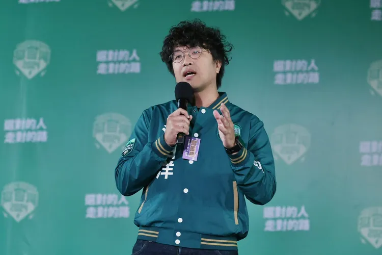 民進黨不分區立委候選人沈伯洋。林林攝