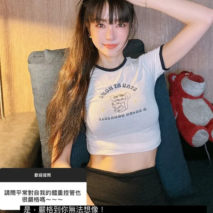 謝金燕透露維持好身材的方法，就是對自己嚴格。取自謝金燕IG
