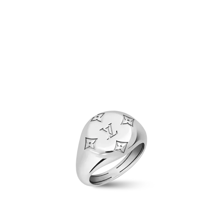 SIGNET戒指配白K金，22萬7000元。品牌提供