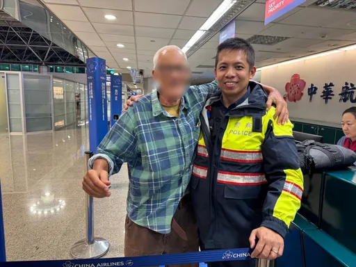 澳洲旅客探索臺灣迷失巷弄間 大園警即時送暖趕上班機
