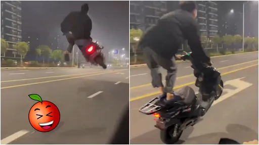 「孤輪」托到起飛!中國屁孩技高一籌? 影片曝光笑翻全網