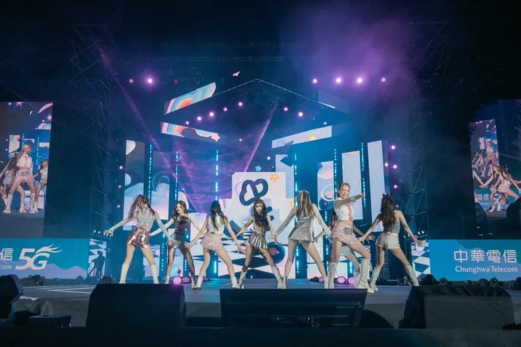 女團PINK FUN熱歌勁舞，超吸睛。民視提供