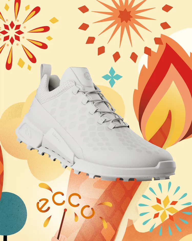 ECCO龍足鞋（白），9980元。品牌提供