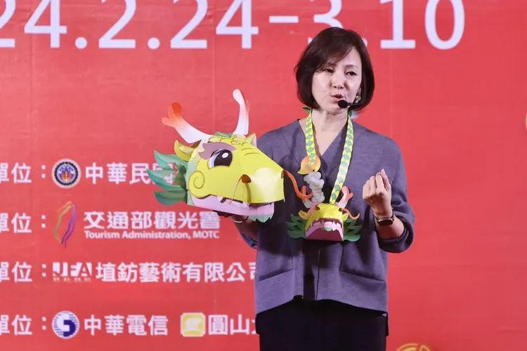 提燈「小龍包」設計師林佳葦。林林攝