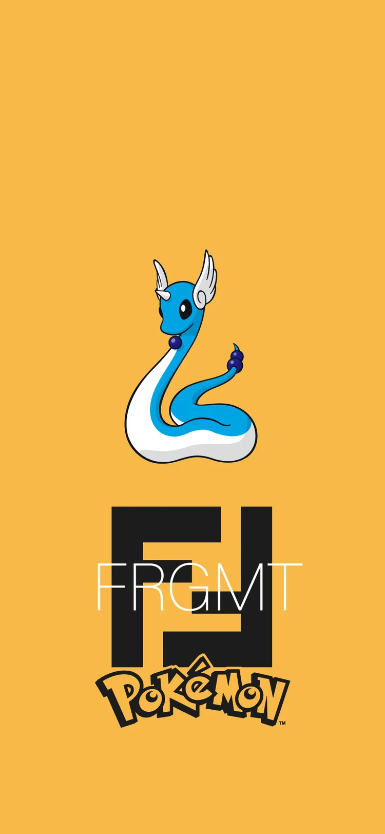 FENDI x FRGMT x POKÉMON哈克龍桌布。品牌提供
