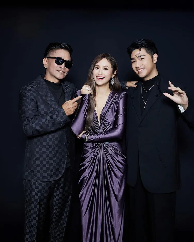 吳宗憲（左起）、Sandy、鹿希派。翻攝鹿希派IG