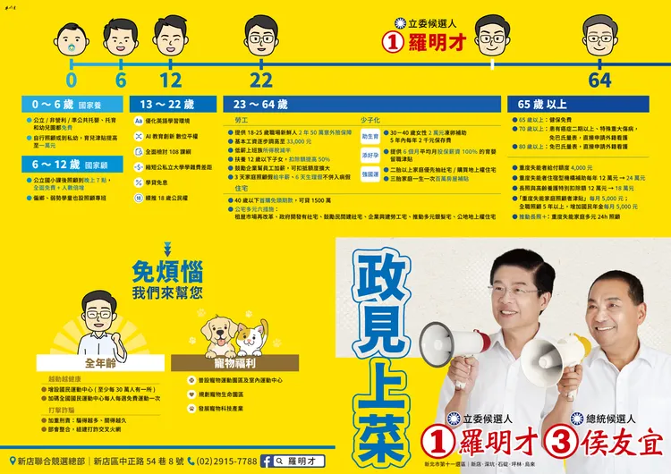 羅明才政見。翻攝自羅明才臉書