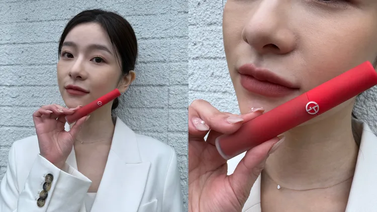 Model示範#321熱戀粉棕。張家玲攝