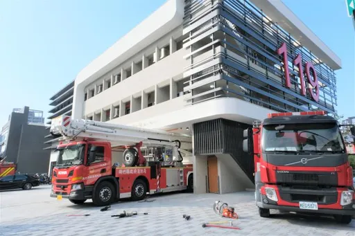 斥資上億打造 趕上119消防節!竹北高鐵消防分隊落成啟用