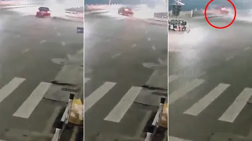 轎車擦撞人行道「急轉90度」衝破護欄 肉販清早送貨墜橋亡