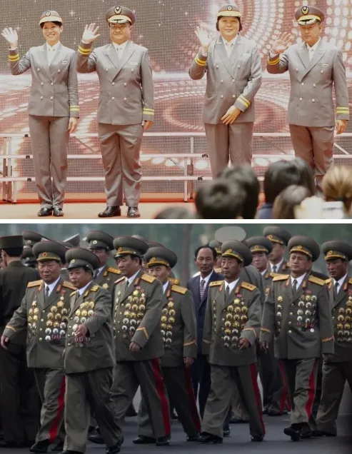 台鐵澄清，新制服是「參考日本、主打尊榮」（上圖，台鐵提供），與北韓無關。下圖，資料照片