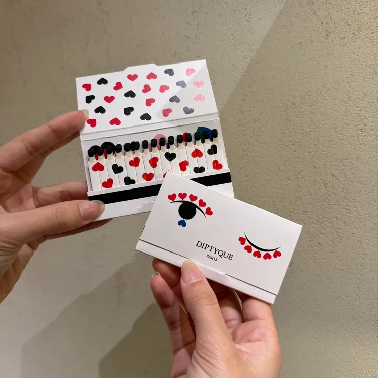 情人節限量滿額贈的火柴。張家玲攝