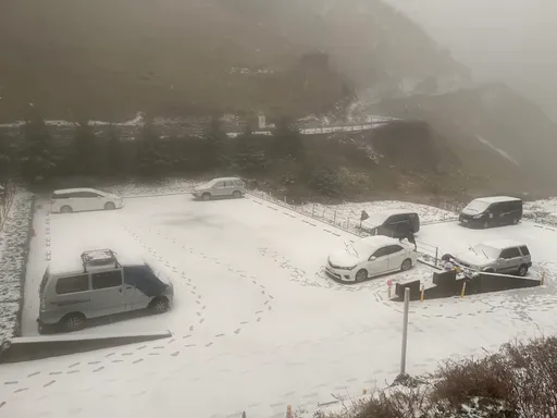 追雪悲剧了!小跑车下坡失控卡沟 网帮哭哭:出国省时又划算
