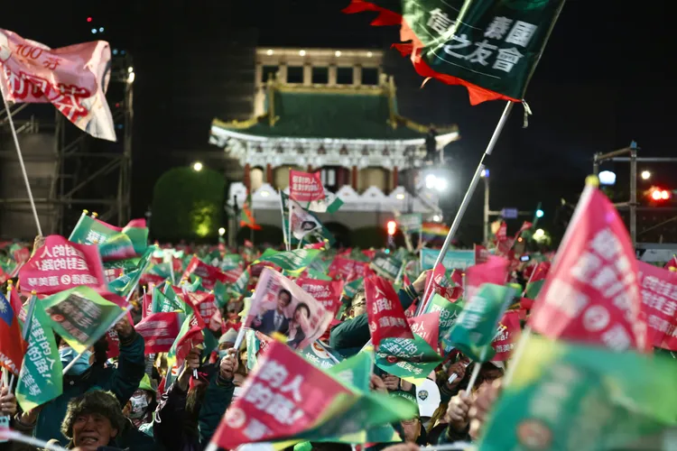 民進黨「凱道護國之夜」。林林攝