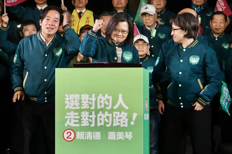 總統蔡英文致詞。林林攝