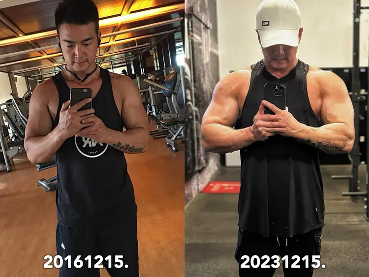 李沛旭健身成果驚人。翻攝自李沛旭IG